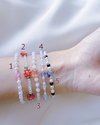 Five Spring Blossoms Beads Elastic Bracelets