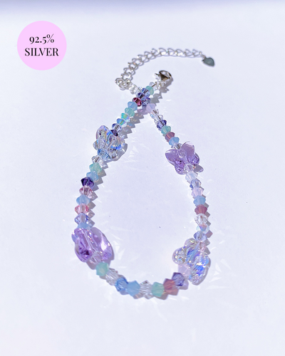 Frozen Crystal Butterflies Bracelets