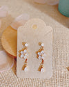 Snow Flowers Drop Earring Set II