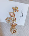 Peach Daisy Lover Drop Earring