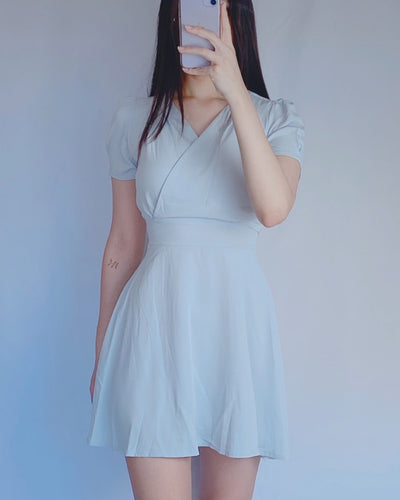 Skyblueiszm Petite Chiffon V-neck dress