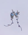 Butterfly Bluiszm Flower Earring