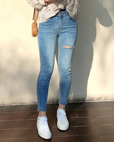 High-Waist Stretchy Denim Skinny jeans