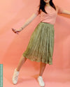 Floweriszm Pleated Boho Long skirt