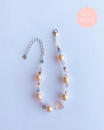 Peach Cream Pearl Bracelets