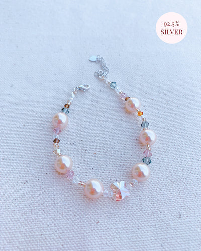 Peach Cream Pearl Bracelets