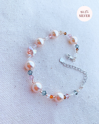 Peach Cream Pearl Bracelets