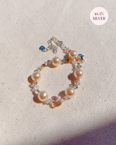 Peach Cream Pearl Bracelets