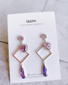 Purple Haze Long Drop Earring