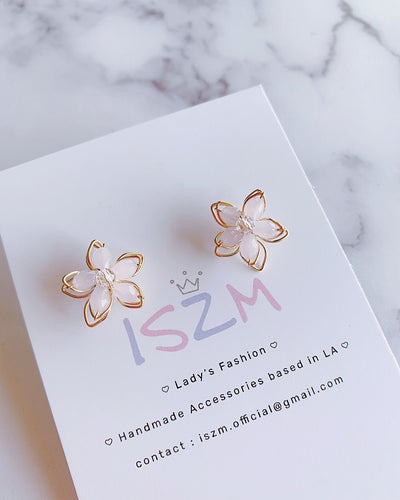 Floweriszm Simple Pastel SILVER Earring