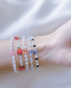 Five Spring Blossoms Beads Elastic Bracelets