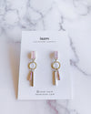 Majestic Light Pink Bar Earring