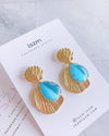 Gold Scallop Seashell Mermaid Earring