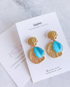 Gold Scallop Seashell Mermaid Earring