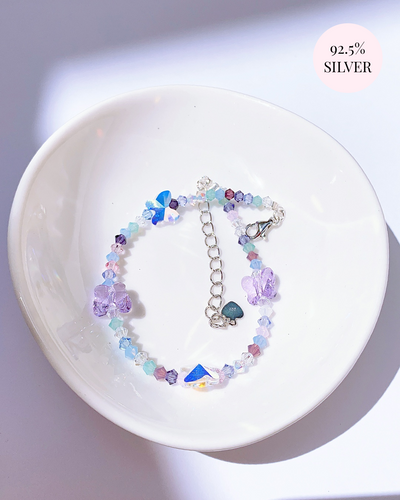 Frozen Crystal Butterflies Bracelets