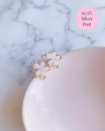 Floweriszm Simple Pastel SILVER Earring