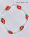 Five Spring Blossoms Beads Elastic Bracelets