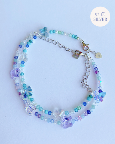 Frozen Crystal Butterflies Bracelets