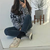 Cozy winter jacquard knitted sweater - ISZM