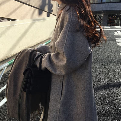 Loose long cozyiszm winter coat - ISZM