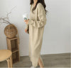 (Preview) soft long sweater knit dress for autumn/winter - ISZM