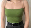 jewelry strap soft crop top - ISZM